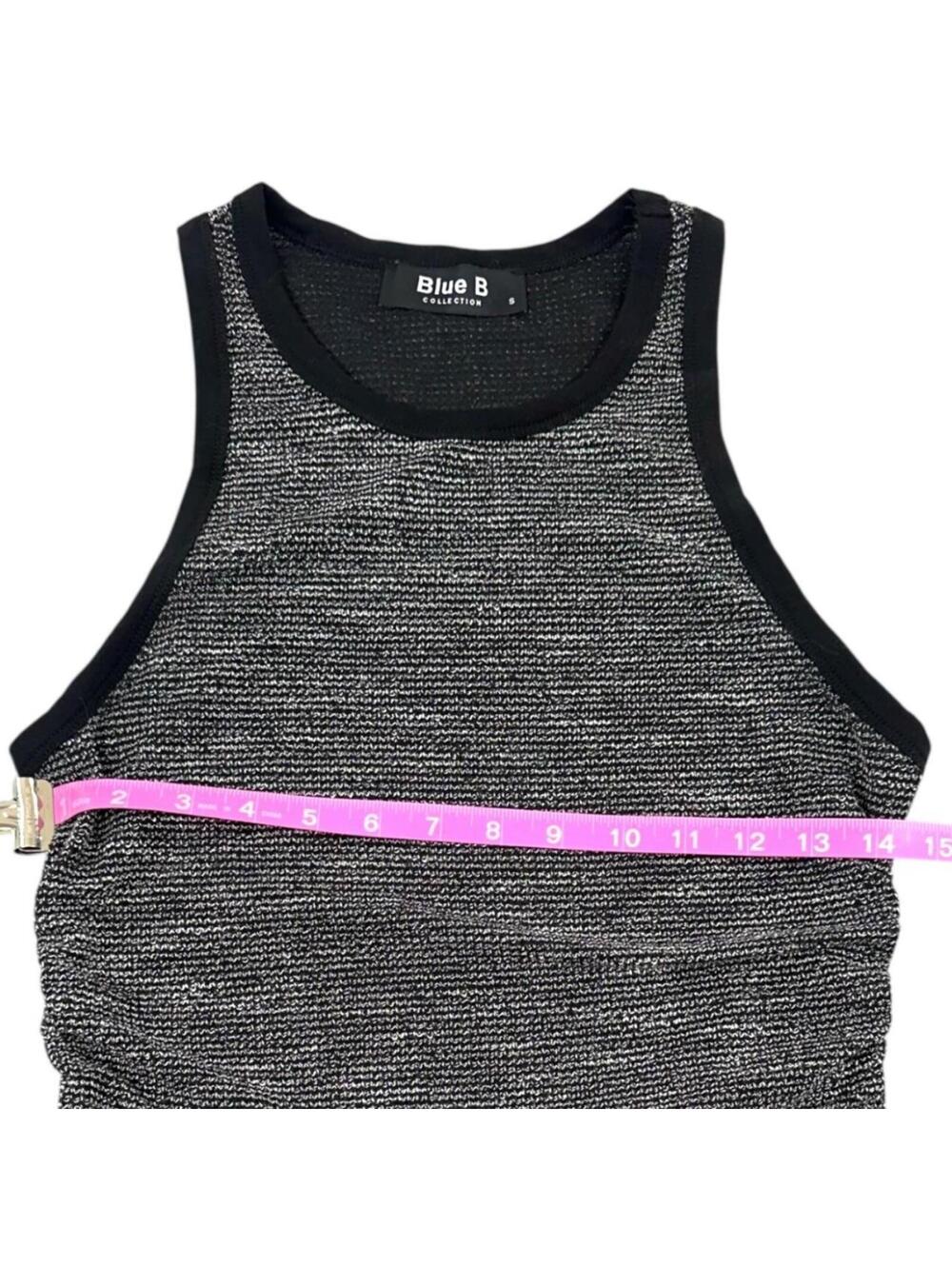 Blue B Heathered Racerback Tank Top with Ruched Drawstring Sides - Picture 7 of 8